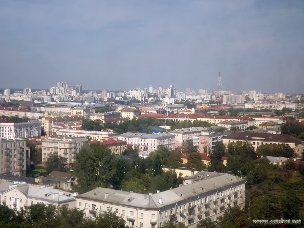 Минск: вид на город из парка Горького.