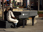 Катовице: рояль в центре города.