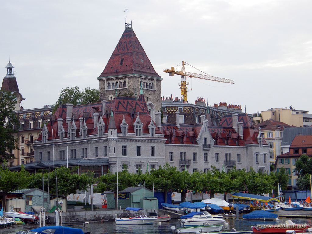 Лозанна. исторический отель Beau-Rivage Palace.